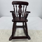Vintage Salesman Sample Rocking Chair Wooden Small Doll Size