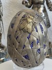 Rare Large Antique  Russian Imperial Jeweled Silver  Egg  Ceremony Ovchinnikov