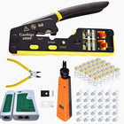Pass Through Rj45 Crimp Tool Kit - Ethernet Crimper  Cat6a  Cat5e  Cat5  30pc   