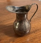 Vintage Artisan Handmade Sterling Silver Small Serving Pitcher Signed Gm
