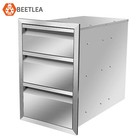 8 Size Outdoor Kitchen Drawer Stainless Steel Bbq Handleless Drawer New