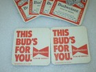 25 Lot Vintage Budweiser King Of Beers Genuine Coasters This Buds For You 