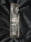 Antique Vintage Clear Glass Inkwell   Pen Holder D-32  has Chipped Corner 