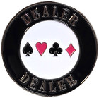 2  Metal Poker- Card Game Dealer Button