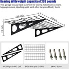 Heavy Duty Garage Storage Rack wall Mounted Storage Shelves 2x6 Ft Wall Shelving