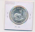 1949 South Africa Silver 5 Shillings Uncirculated