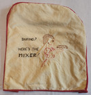 Vtg Hand Embroidered Stand Mixer Cover Yellow Grandmacore Kitsch Mcm Baking