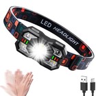 4x Rechargeable Headlamp Super Bright Led Head Light Forehead Flashlight Outdoor