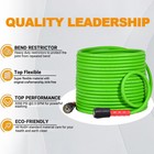 Yamatic 3200 Psi Pressure Washer Hose Super Flexible 1 4  M22-14mm Fittings