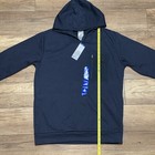 Adidas Hoodie Blue Sweatshirt Pullover Zip Pocket Athleisure Training Mens L Nwt