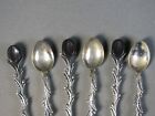 Vintage 900 Silver Bakelite Demitasse Spoons Set Of 6 Zitrin Rio    j3757