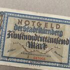 Large Germany Nurnberg Notgeld Banknote  Era Between Ww1   Ww2 German Currency