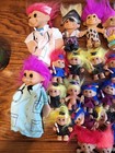 Vintage Troll Doll Big Lot 40 Pieces Storage Case 90s Ace Russ Tnt Various Sizes