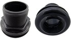 Aquarium Bulkhead Fittings  1 5 Inch Threaded Slip  2 Pack With Accessories