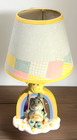 Vintage 1983 Care Bear Rainbow Lamp Working complete W shade nursery Ec