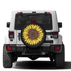 Spare Tire Cover Dust-proof Wheel Tire 17 for Diameter 31 -33  Retro Sunflower
