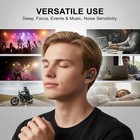 Noise Cancelling Ear Plugs For Sleeping  Travel   Work - 50db Reusable Silicone 