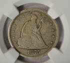 1875 S 20 Cent  Ngc Xf45