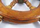 24  Antique Teak Helm Wooden Ship boat Wheel For Halloween Gift   Decoration