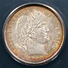 1900 Barber Dime 10c - Anacs Graded Ms61 - Toned Halo