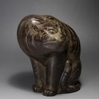 Rare Japanese Antique Bronze Tiger Statue 1494g