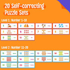 Educational Learning Toys For Kids Toddlers 3-5 Number Puzzles Counting Game