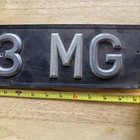Mg 1953 Automobile Advertising Sign - Black   Silver  Automobiles Theme