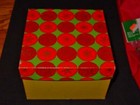 Vintage Marshall Field   Company Christmas Gift Box Department Store - Metallic