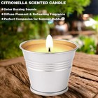 Outdoor Citronella Candle  12 Count Citronella Candle Set  180 Hour Burn Time
