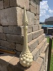 Vtg Dabs Custard Glass Genie Bottle Bubble Hobnail Mid Century Rare