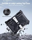 Vevor 55l Universal Aluminum Alloy Motorbike Tail Leather Lining Waterproof