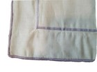 Ralph Lauren Ivory Euro Sham  Pillowcase Purple Trim  Gorgeous quality  255  New