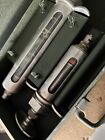 Vintage B-d Veterinary Metal Syringe Set Of 2 In Metal Case 40cc   Champion 507