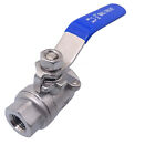 Us Stock 1 4  Npt Female 304 Stainless Steel Full Port Ball Valve Wog1000