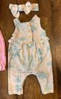 Baby Girl Outfits Pantsuits Rompers Lot 0 3 Months Headband Spring Summer Lot