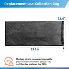Conveniently Sized Wood Chipper Bag 24 X 48 Fits For Troy B-ilt Chipper Shredder