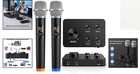 Versatile Karaoke Mixer With Dual Wireless Mics - Perfect For Parties   Weddings