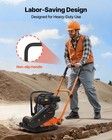 Vevor 6 5hp Plate Compactor 5600vpm 2360lbs Vibrating Ground Rammer For Asphalt