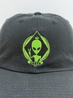 Bud Light Hat Cap Strap Back Black Green Alien Embroidered Advertising Mens