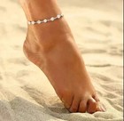 2ct Round Cut Lab Created Diamond Women s Chain Anklet 14k White Gold Plated 8 