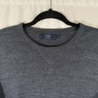 J  Crew Sweater Men s Large Blue Knit Long Sleeve 100  Cotton Pullover