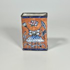 Vintage Chinese Canton Enamel Match Box Holder