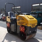 Gas Smooth Drum Soil Asphalt Double Drum 1ton Roller Road Roller Compactor