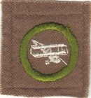 Boy Scout Aviation Square Merit Badge  type A 