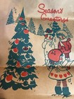 Vintage Sparkle Christmas  Paper Bag Youngstown Ohio Grocery Store Advertisement