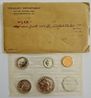 1956 Franklin Us Proof Set  5 Coins With Original Government Envelope
