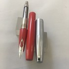 Sheaffer Imperial 440 Steel Red Fp Steel Fine 6 Cart New Usa