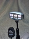 Mighty Bright Book Light Brushed Silver Black Telescoping Bending Head W adapter