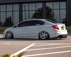 2012-2015 Honda Civic 3pc Curved Rear Diffuser