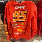 2026 Disney Parks Cars Lightning Mcqueen Red Sweatshirt Adult Sizes Nwt 